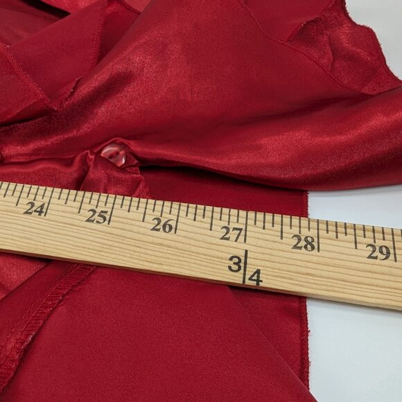 denim 24/7 Women Plus Size Red Blouse Tunic Ruffle Front Bell Sleeve Size 32W - Picture 8 of 10